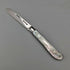 1905 British antique white mother-of-pearl handle, pure silver blade penknife, Lee&Wigful